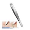 Stainless Steel Tweezers Safe Rounded - Tip Eyebrow Clips Precise Eyebrow Shaping Ingrown Hair Removal Eyebrow Shaping Tool