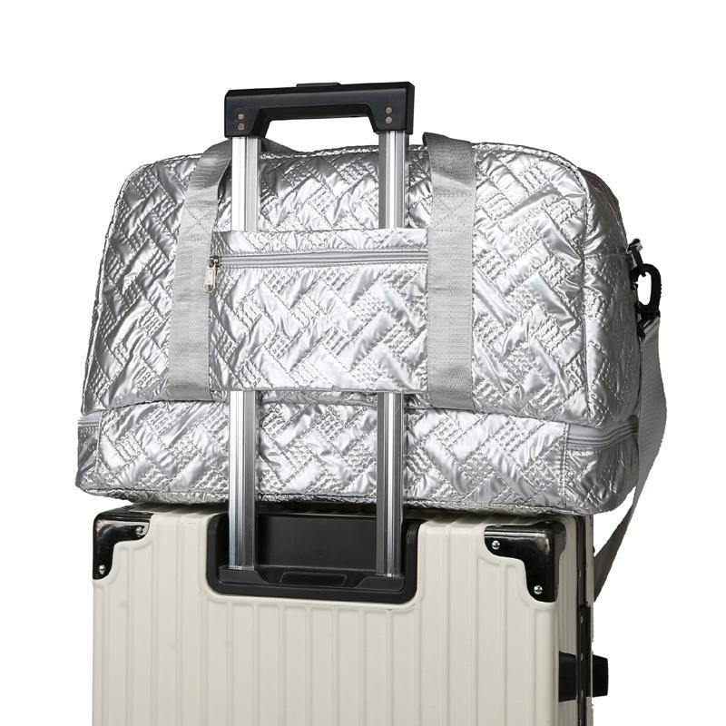 Travel Bag Dry And Wet Separate Sports Fitness Bag Lightweight Shoulder Crossbody Storage Bag With Shoes Compartment Luggage Bag