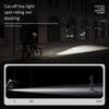 Waterproof Cycling Headlight Wireless Remote Control Bike Front Light Wireless Remote Cycling Light Bright Flashlight