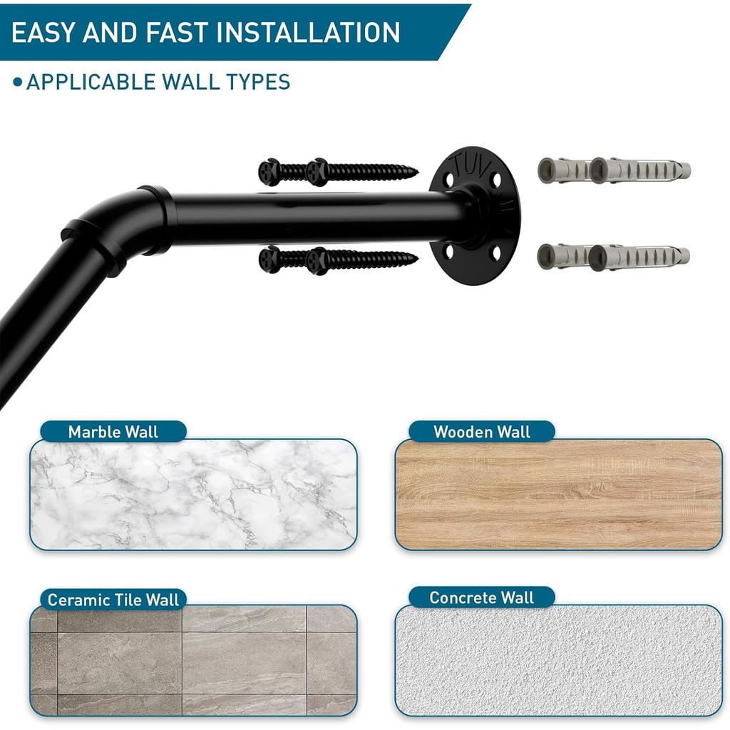 Outdoor/Indoor Metal Stair Handrail | 27.5'' Safety Grab Bar for 1-3 Steps | Non-Slip Elderly/Kids/Disabled
