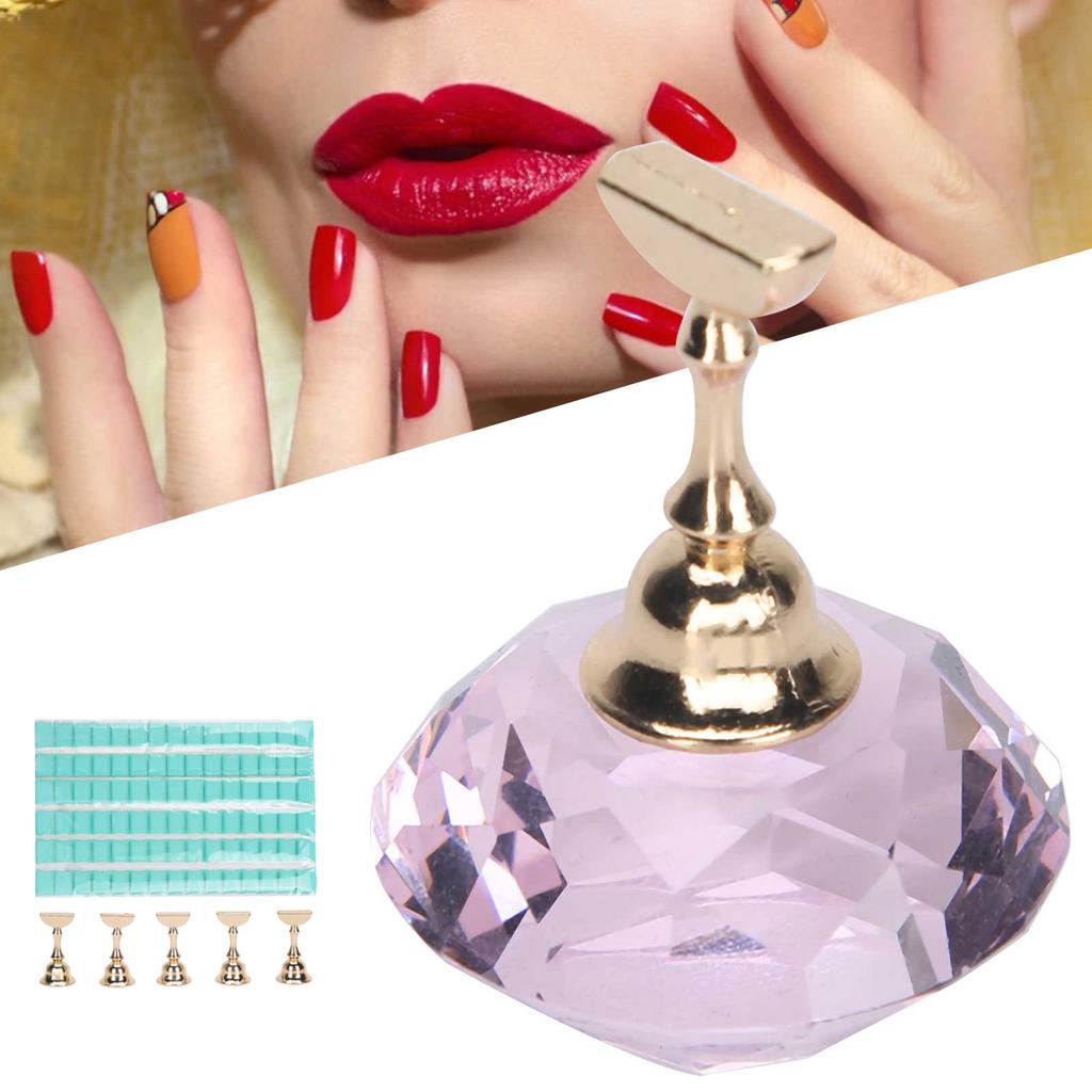 Nail Art Display Stand Set Magnetic   Holder Practice Showing Shelf Manicure Tool