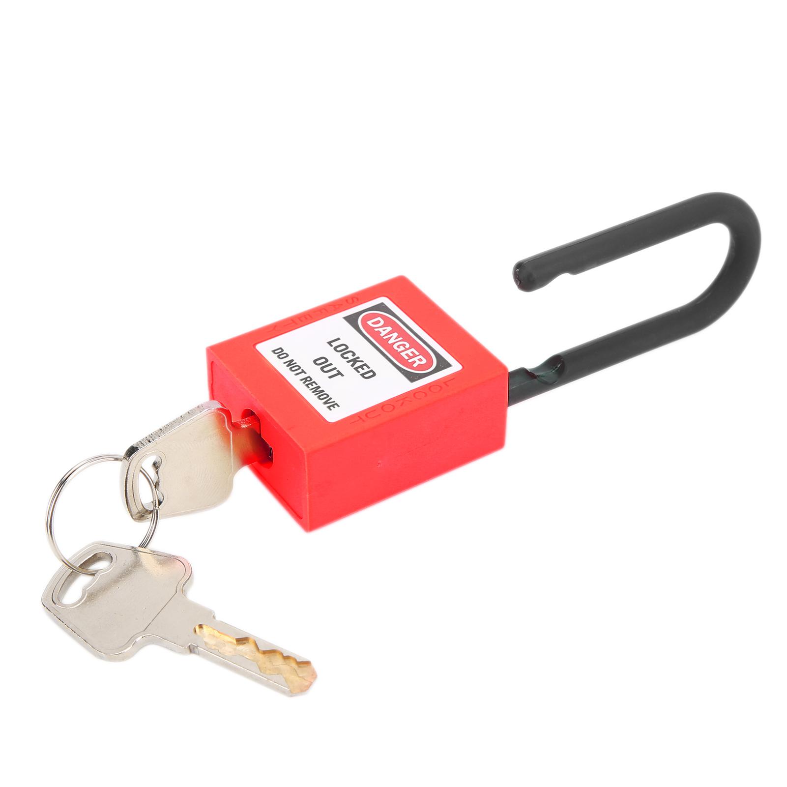 

38mm Lockout Lock Nylon Industrial Engineering Insulation Security Dustproof Device for Construction Site