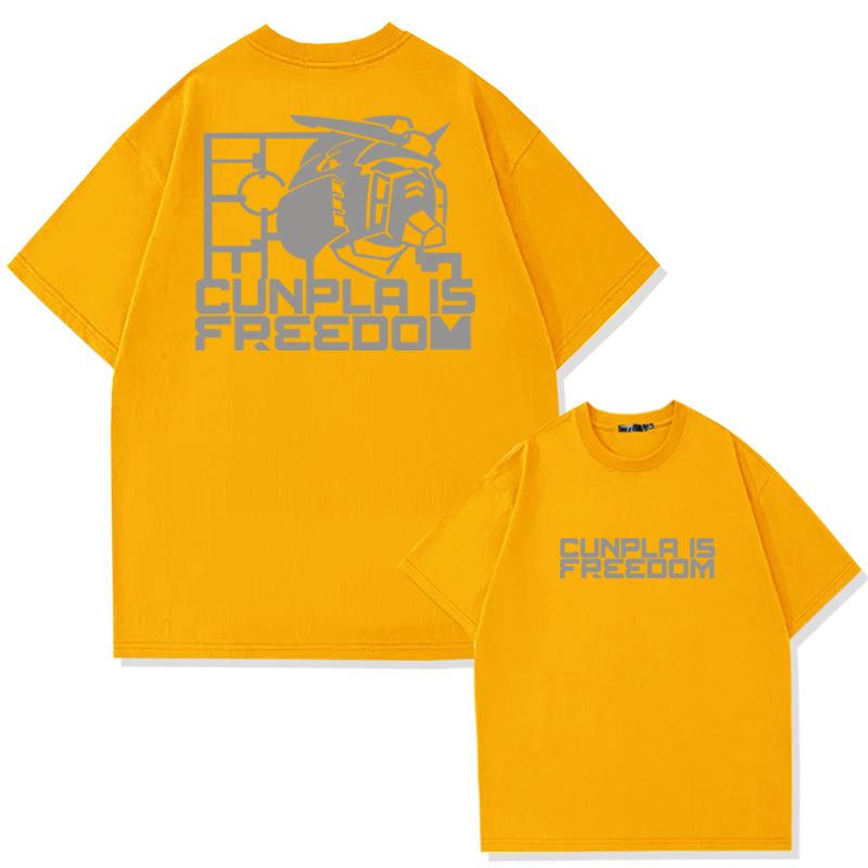 

Anime Mecha Warrior Gundam cartoon men s printed T-shirt 100% cotton short sleeve T-shirt Men s Summer Fashion brand casual top 4XL