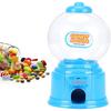 Plastic Mini Gumballs Dispenser, Portable Children Candy Machine Mini Money Deposit Box Kids Kindergarten Gift(blue)