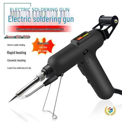High-Power 80W Electric Soldering Gun with Automatic Solder Feeder - Multifunctional Industrial Welding Tool
