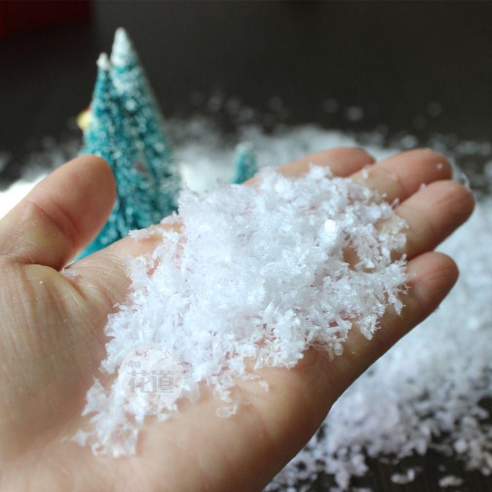 50g Artificial Snow Snowflakes Iridescent Xmas Magic Snow Gift Dry Snow Powder