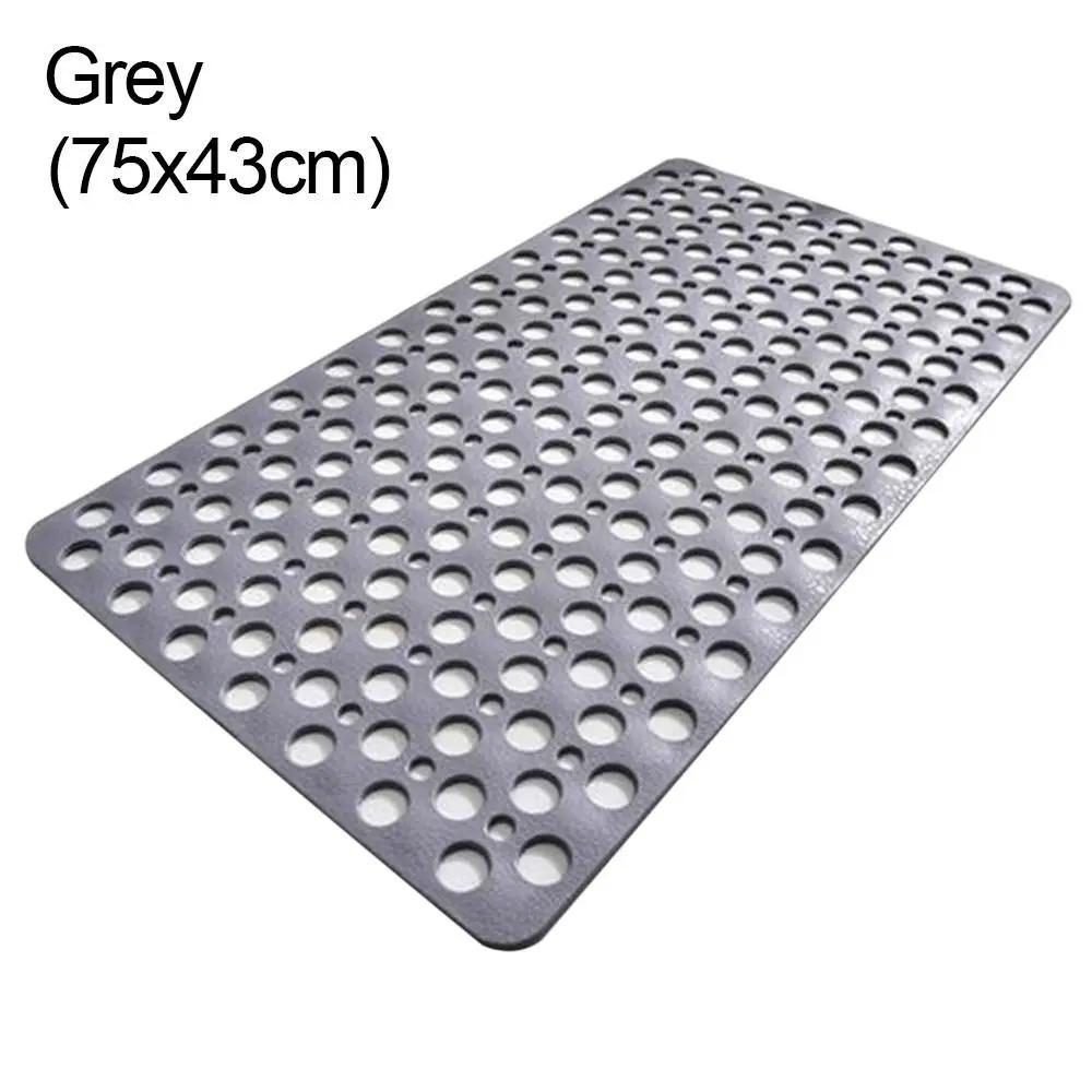 Bath Mat With Drain Holes Non Slip Bath Mat Easy Clean Bathtub Mat With Drain Holes And Suction Cups Bathroom Accessories