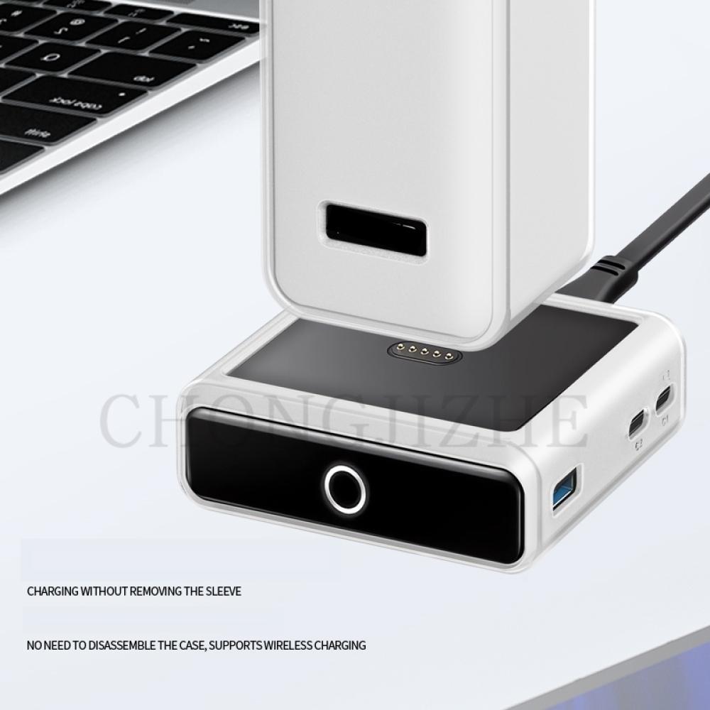 High Quality Silicone Protective Cover For Anker Prime Bank 100W Charger Dock Power Protective Case 360° All-round Protection