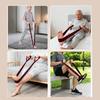 Sangle d'étirement de yoga avec 12 boucles pour étirer les pieds et les mollets, pour hommes et femmes, pour l'entraînement à domicile, la physiothérapie et la résistance.