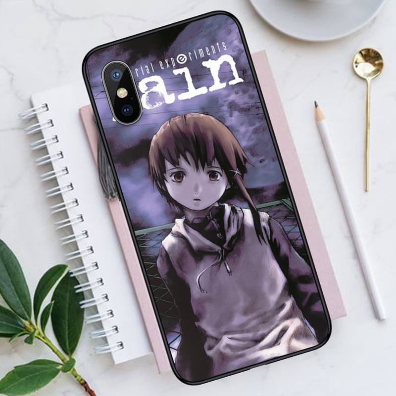 Serial Experiments Lain Phone Cases for iPhone 11 12 13 Mini Pro XS MAX 8 7 Plus X SE 2020 XR Luxury Brand Shell Funda