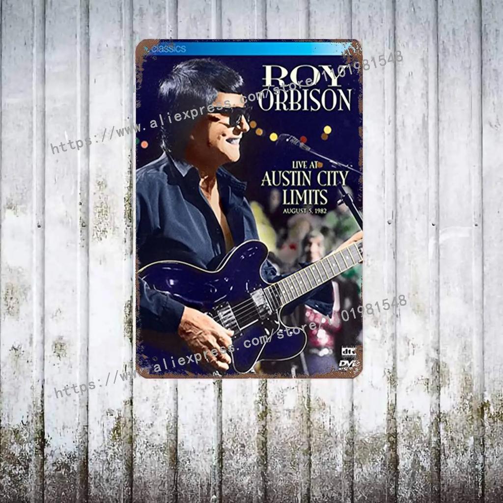 Roy Orbison Singers metal Decor Poster Vintage Tin Sign Metal Sign Decorative Plaque for Pub Bar Man Cave Club Wall Decoration