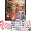 Playful Xh110 Family Interactive Heart Window Clings For Valentines Day Decor