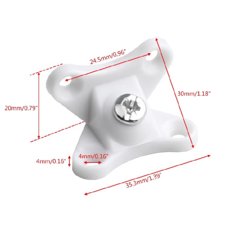 10 Pcs Butterfly Corner Code Right Angles Bracket Corner Brace with Screw