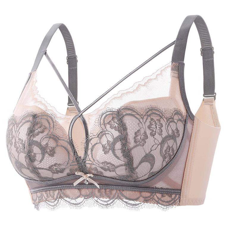 

Собирающий бюстгальтер для женщин регулируемый аксессуар бюстгальтер против провисания груди сексуальный кружевной бюстгальтер 40/90C розовый