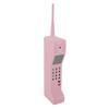 Retro Mobiltelefon Järn Gammaldags Mobiltelefon Mall Dekoration för Fotografering Rosa