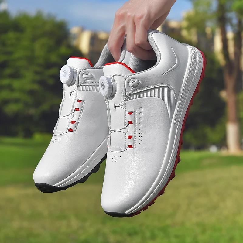 Nové golfové boty Pánské lehké golfové oblečení pro muže Pohodlné golfové boty Protiskluzová vycházková obuv