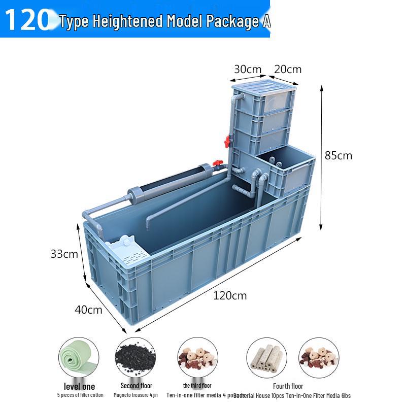 Enhanced Turtle Tank with Filter and Water Change System