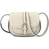 Hot-selling Hong Kong Style Retro Saddle Bag Women's Shoulder Messenger Bag European and American Versatile Women's Semi-round Bag Women