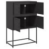 Sideboard Black 68.5 x 38.5 x 107 cm Steel