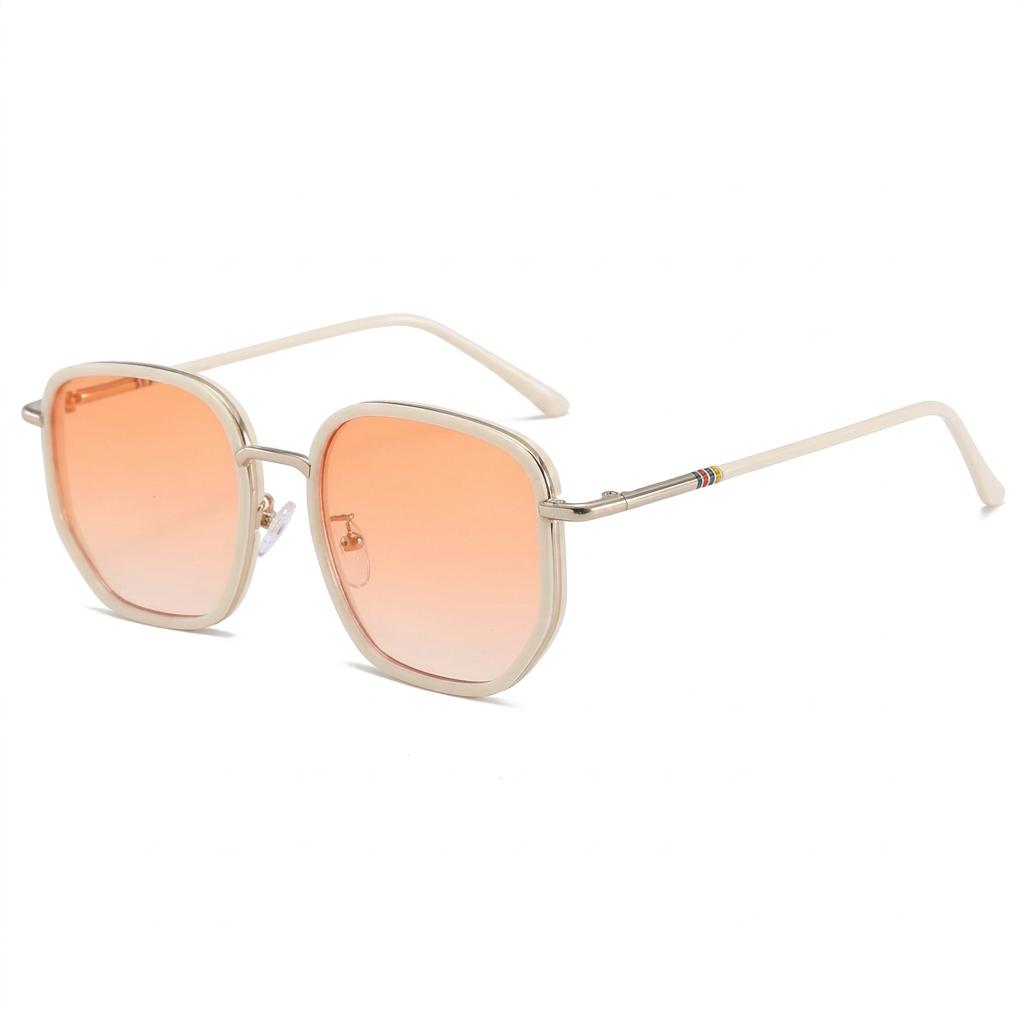 Ins Trendy Square Frame PC Sunglasses UV400 Sun Protection Unisex Fashion Shades for Driving Travel Outdoor Activities