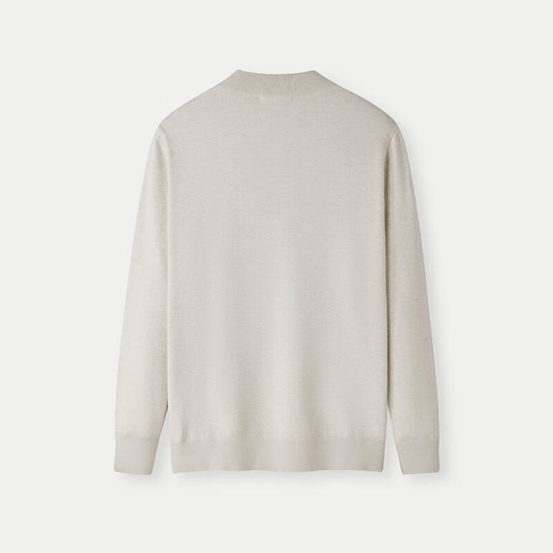 HLA Men's Long Sleeve Core-spun Warm Deodorizing Pullover