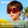 SCVCN 5-16 Years Children Photochromic Cycling Glasses Outdoor Sports Sunglasses Kids MTB Bikes Eyewear Boys Girls UV400 Goggles