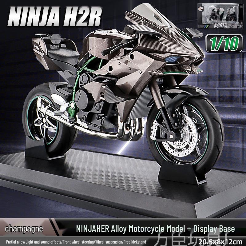 Alloy 1:10 BMW S1000RR Motorcycle Model with Sound and Light Features