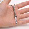 Colliers Poignards Rock Punk pour Hommes, Acier Inoxydable Imperméable Hip Hop Pendentif Stiletto Collier Bijoux Cadeau