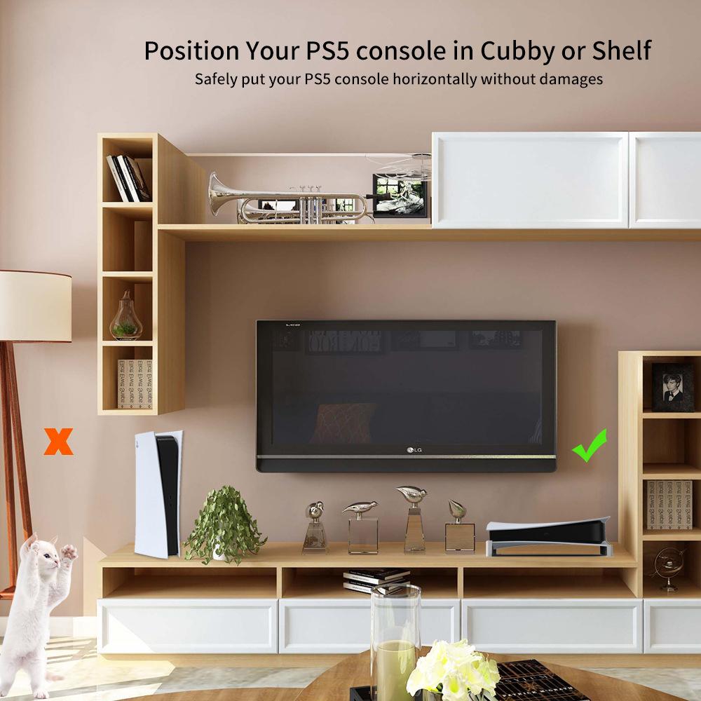 JYS JYS-P5143 Suport Orizontal pentru Consola PS5 Versiunea Digitală/Disc Suport