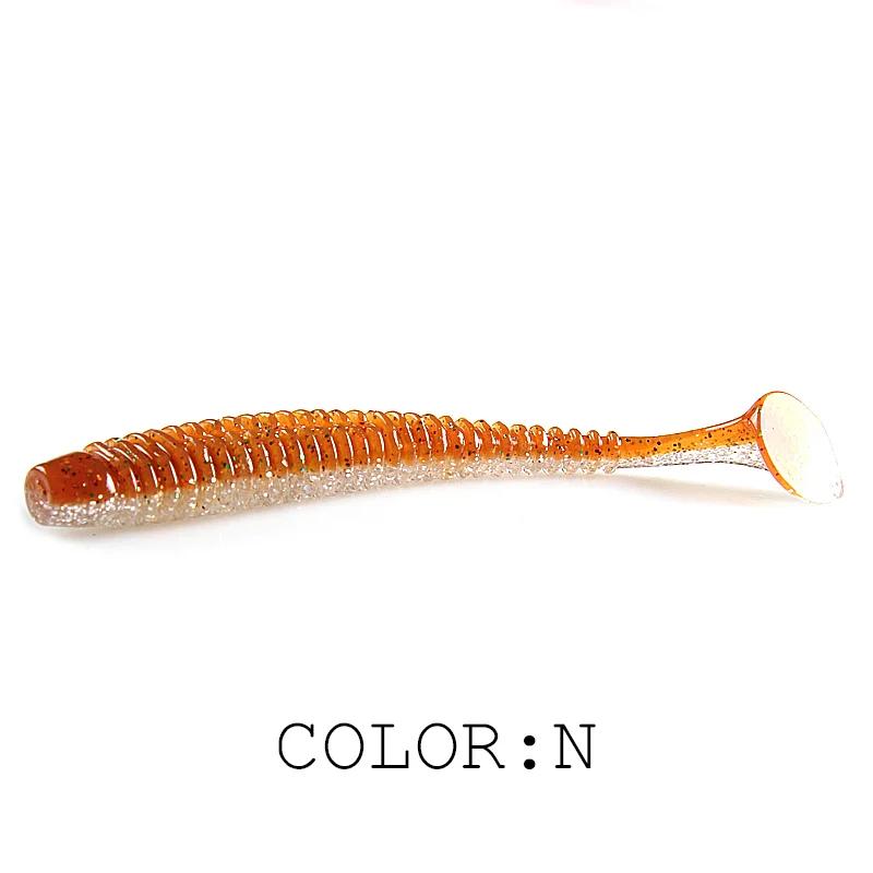 2025 HOT Impact Ring Shad Fishing Lure Soft 63mm 80mm 97mm Plastics Baits Swimbait Jigging LureBait perch Lures