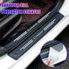 Car Door Carbon Fiber Sill Protector Stickers Trunk Guard Plate Sticker For Porsche 911 718 Taycan Panamera Cayenne Macan Cayman