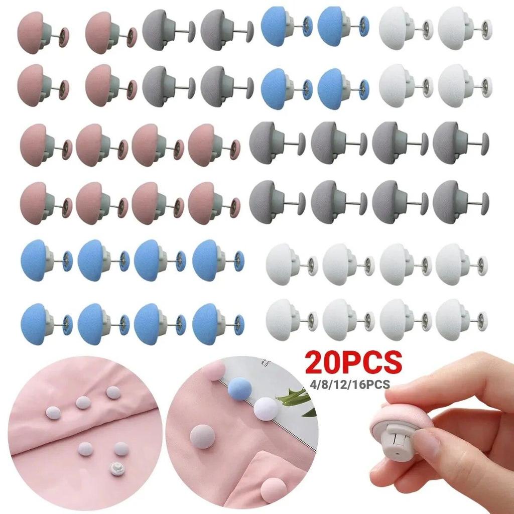 20 pezzi lenzuolo trapunta clip un pulsante sblocco copripiumino clip di fissaggio antiscivolo coperta fibbie trapunta supporto fissatore pinze