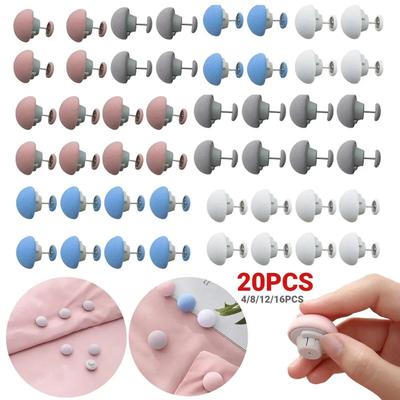 20PCS BedSheet Quilt Clip One Button Unlock Duvet Cover Fastener Clip Anti Slip Blanket Buckles Quilt Holder Fixator Grippers