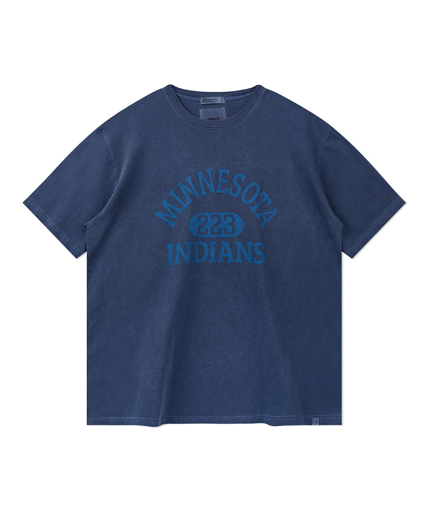 Sounds Life Pigment Dyeing T-Shirts (M223) Blue M/Free