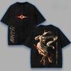 Frieren Anime T-Shirt Herren Damen Kleidung Harajuku Vintage Gewaschen Übergroßes T-Shirt Sommer Lässig Kurzarm Baumwolle T-Shirts Oberteile