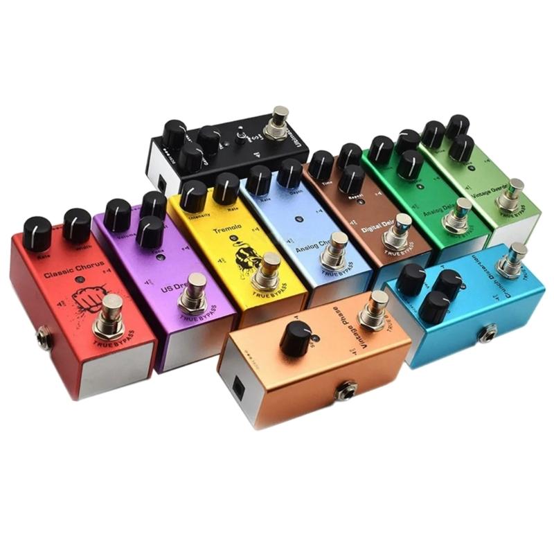 Mini-Eintyp DC9V Overdrive Pedal Geräuscharmes Gitarreneffektpedal Reines Signal, Solide Qualität, Leicht zu tragen