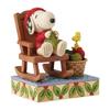 JIM SHORE Snoopy Houpací křeslo 6017232 <Vánoce>
