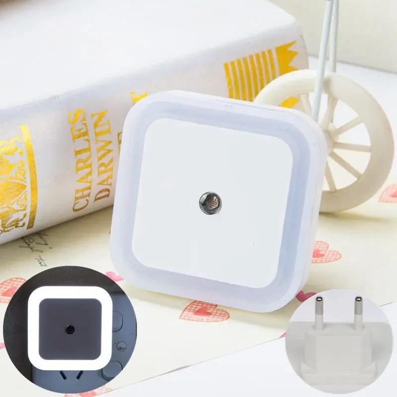 LED Night Light Motion Sensor Light Wireless Night Lamp Children Bedroom Bedside Table Light EU/US Plug Lamp Ship Accessories