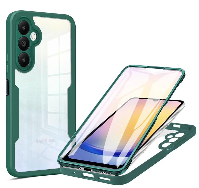360 Full Body Screen Protector Transparent Case For Samsung Galaxy A82 A73 A72 A71 A55 A54 A53 A51 A35 A34 A33 A25 M53 M33 Cover