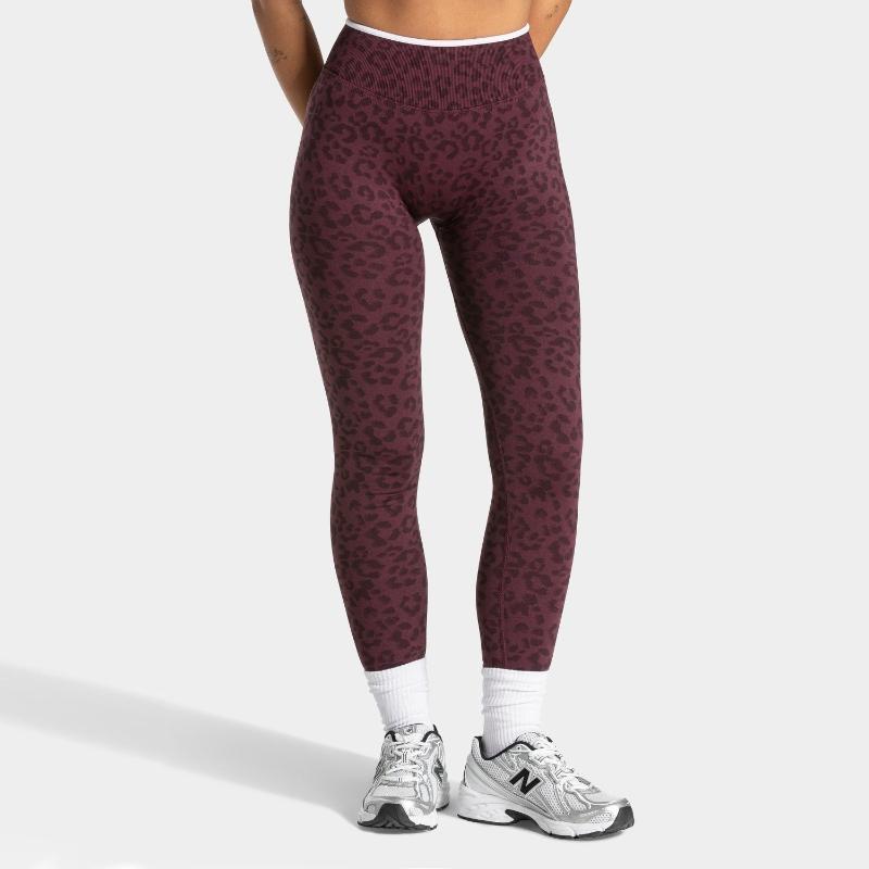 Women's Leopard Print High Waist Yoga Pants Seamless Tummy Control Butt Lifting Leggings Slim Tight Fitness Pants Outdoor Running Sports Long Pants