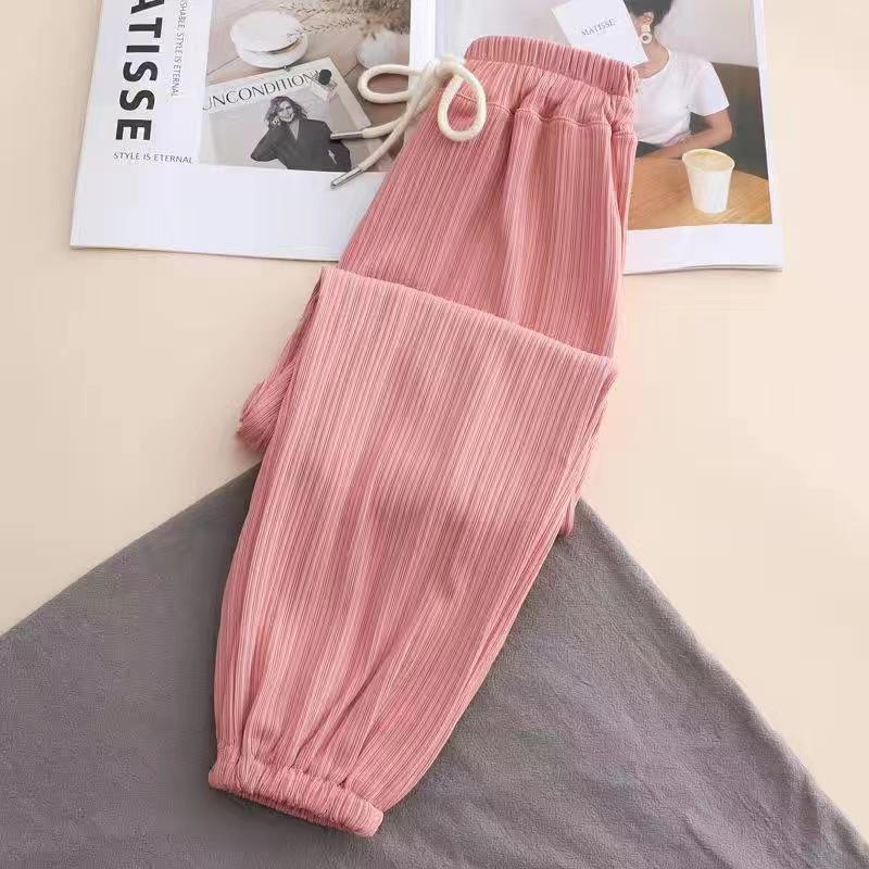 Girls' Mosquito Repellent Pants Thin Summer Clothes for Children Ice Silk Pants for Girls Long Pants for Summer