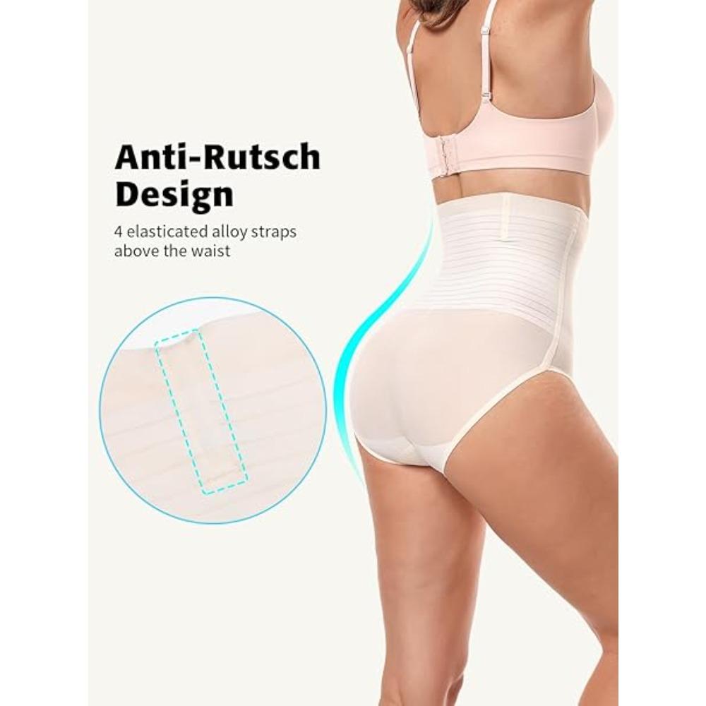 CHARMLEAKS Shapewear for Women Body Shaper Trousers Tummy Control Underpants Soft and Comfortable Shaping Underwear Hip Lifting Bodice Pants