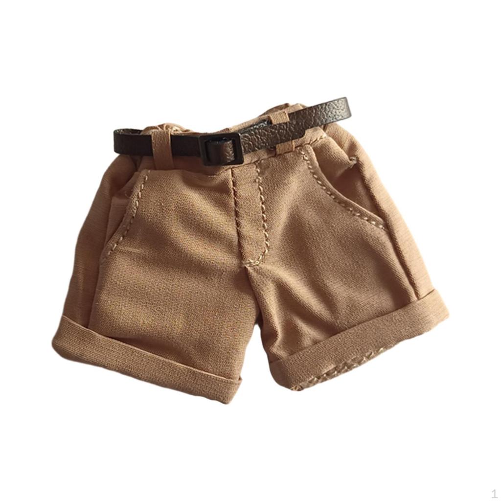 1/12 Female Figure Shorts Outfits Costume Handmade Stylish Accessories Model Doll Decor Soft