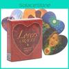 Stunning Lovers Oracle Cards Heart-shaped Deck For Couples Tarot Board Game
