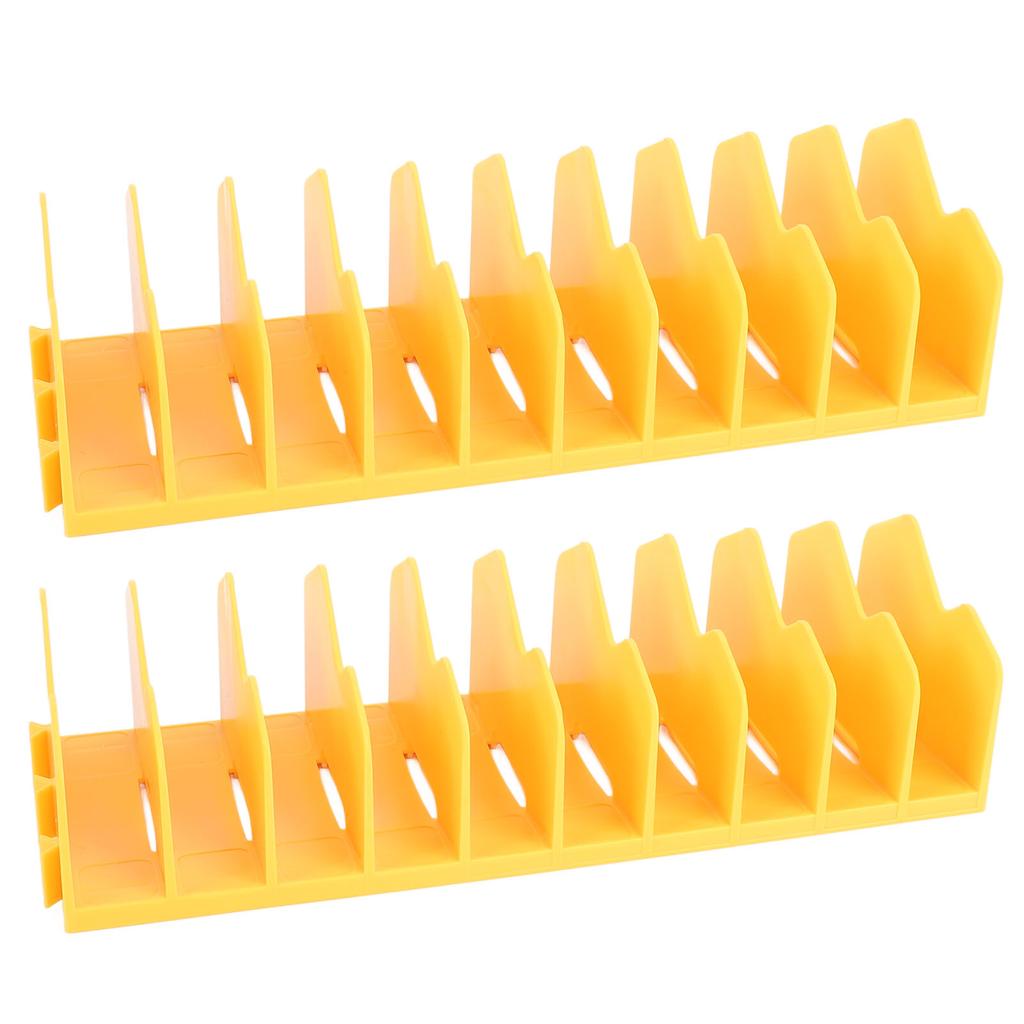 2PCS Wrench Organizer ABS Space Saving Multifunctional 10 Slot Wrench Holder for Pliers Ratchets Scissors Screwdrivers