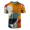 3D Digital Printing T-Shirt Teen Men's Short Sleeve Top Versatile Breathable