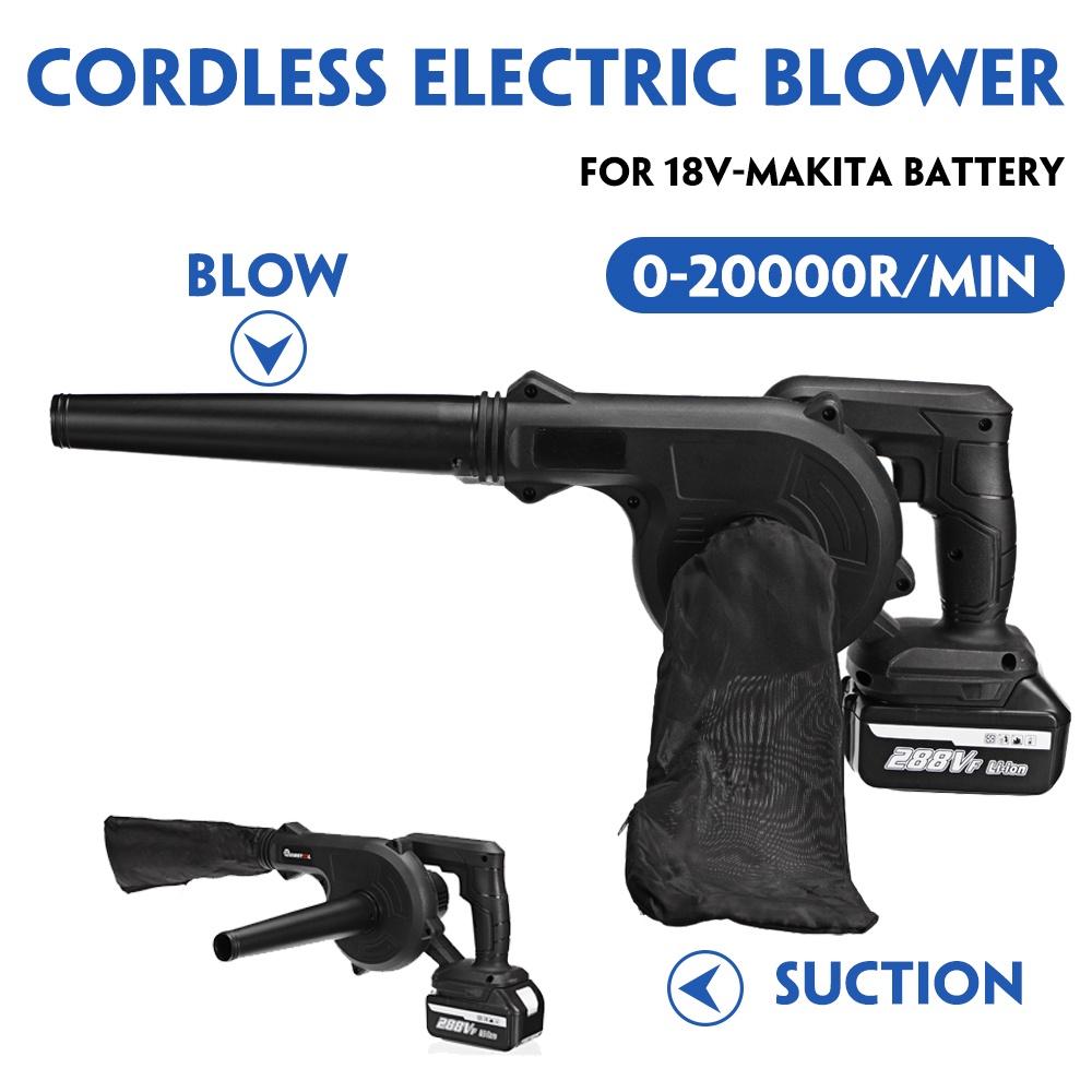 2 i 1 1500W trådløs elektrisk luftblåser Vakuumblåsing sugeblad PC-støvrenser for Makita 18V batteri