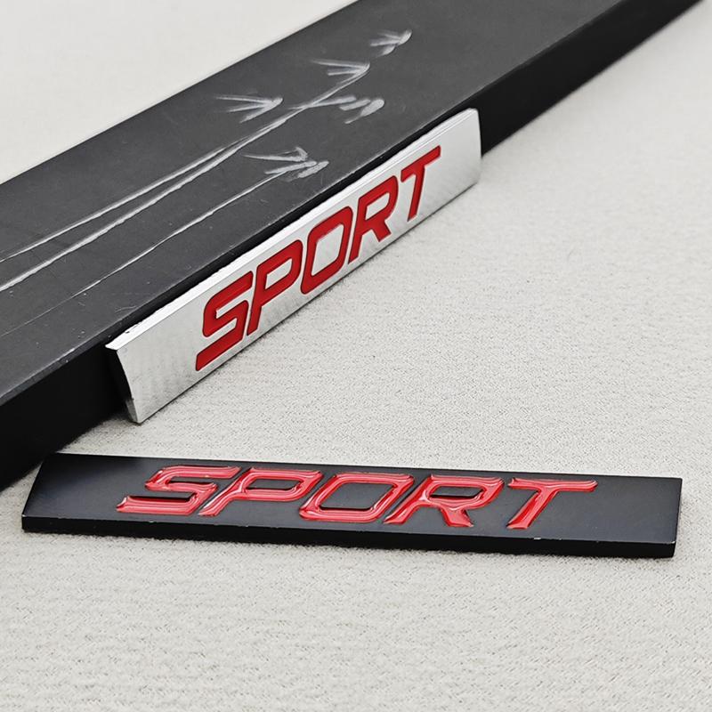 3D Metal Car Sticker Sport Logo Square Bar Rear Trunk Badge Emblem For VW New Jetta Bora Lavida Honda Auto Refitting Accessories
