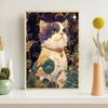 5D DIY Diamond Painting Embroidery Animal Cat Full Round Mosaic Flower Complete Kit Art Wall Decoration Handmade Gift