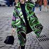 2025 Autumn/Winter Women's Solid Color Woolen Trench Coat - Warm & Casual 
